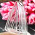 BLANK EMPTY ACRYLIC FRAME CASE THAI AMULET 2IN1 LIMPID+GOLD TRIANGLE NANGPAYA 3.5CM