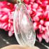 BLANK EMPTY ACRYLIC FRAME CASE THAI AMULET 2IN1 LIMPID+GOLD OVAL MEDAL 4CM