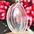 BLANK EMPTY ACRYLIC FRAME CASE THAI AMULET 2IN1 LIMPID+GOLD ROUND 3.5CM
