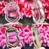 BLANK EMPTY ACRYLIC FRAME CASE THAI AMULET 2IN1 LIMPID+GOLD SEMA 4CM