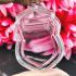 BLANK EMPTY ACRYLIC FRAME CASE THAI AMULET 2IN1 LIMPID+GOLD SEMA 4CM