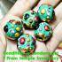 Bracelet Leklai Ball Somporn Magnetic Immortal Green Harmless Thai Amulet #16203