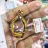 Empty Frame Case Micron Gold Plated Shiny Khunpaen Colored 3cm Thai Amulet 16207