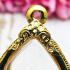 Blank Empty Frame Case Micron Gold Plated Khunpaen Small 3cm Thai Amulet #16208