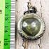 Leklai Naga Eye Protection Stone Heart Love Charm Lucky Green Thai Amulet #16209