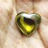 Leklai Naga Eye Protection Stone Heart Love Charm Lucky Green Thai Amulet #16209