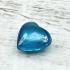 Leklai Naga Eye Pendant Stone Heart Gambling Rich Lucky Blue Thai Amulet #16211