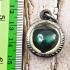 Leklai Naga Eye Pendant Stone Heart Money Wealth Lucky Green Thai Amulet #16212