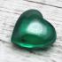 Leklai Naga Eye Pendant Stone Heart Money Wealth Lucky Green Thai Amulet #16212