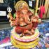 LARGE BRONZE STATUE GENESHA ELEPHANT GOD SUCCESSFUL AMULET THAI RICHLY LP KEY WAT SRILAMYOG 8 ARMS PAINT EDITION BE2555