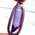 Leklai Kraw Naga Eye Wealth Stone Fang Crystal Somporn Purple Thai Amulet #16217