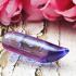 Leklai Kraw Naga Eye Wealth Stone Fang Crystal Somporn Purple Thai Amulet #16217