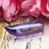Leklai Claw Naga Eye Wealth Stone Fang Crystal Somporn Purple Thai Amulet #16217