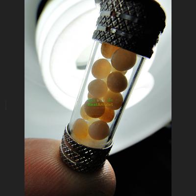 Takrut Buddha phra Sarira Relic Magic Stone Somporn Protection Thai Amulet 16218