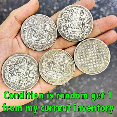 Vintage Large Medal Guanyin Goddess Of Mercy Thousand Hands Coin Pendant #16219