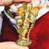 WALKING SAINT RICHLY GOD MONEY DEITY MINIATURE THAI AMULET LP BOUE BE2555