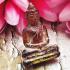 Leklai Naga Eye Crystal Healing Stone Buddha Red Powerful Luck Thai Amulet 16265