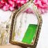 Empty Frame Case Micron Plated Gold KhunPaen Large 5cm Colored Thai Amulet 16287