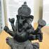 LARGE BUCHA PIKANET ELEPHANT DEITY GOD 4 HAND STATUE LEKLAI DUST LUCKY SUCCESSFUL FORTUNE LP SOMPORN