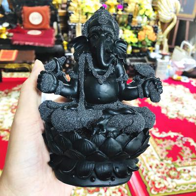 LARGE BUCHA PIKANET ELEPHANT DEITY GOD 4 HAND STATUE LEKLAI DUST LUCKY SUCCESSFUL FORTUNE LP SOMPORN
