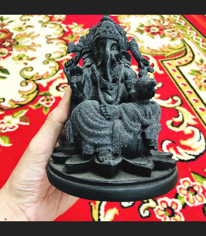 LARGE BUCHA PIKANET ELEPHANT DEITY GOD 4 HAND STATUE LEKLAI DUST LUCKY SUCCESSFUL FORTUNE LP SOMPORN