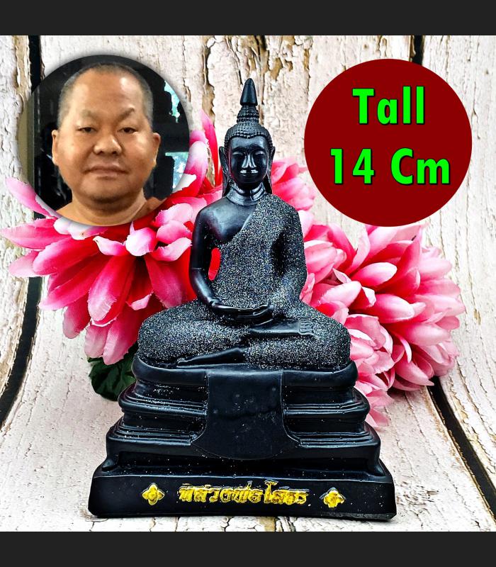 Large Buddha Statue Leklai Dust Meditation Soton Lucky Fortune Lp Somporn #16319