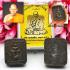 LUCK FORTUNE BUDDHA CHICKEN RIDER ASHES PONGPRAI THAI AMULET LP SIN BE2563 BLACK MATERIAL BEHIND GEMS