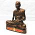 Large Bronze Monk Statue Meditation Lucky Sod Watpaknam Be2550 Thai Amulet 16418