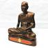 Large Bronze Monk Statue Meditation Lp Sod WatPakNam Be2550 Thai Amulet #16418