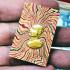 Somdej Yonyuk Wealth Money Lucky Lp Pae Be2535 Rainbow Gold Thai Amulet #16428