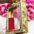 Empty Metal Frame Case Gold Micron Diamond Somdej Squar 4.4cm Thai Amulet #16434