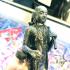 GREEN BRONZE STATUE WALKING RICHLY GOD SUCCESS SAINT DEITY THAI AMULET LP SOR