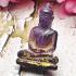 Ancient Buddha Leklai Naga Eye Healing Stone Purple Crystal Thai Amulet #16458