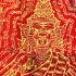 Red Cloth Flag Puseir Lersri Tiger Face Protect Kalong Be2550 Thai Amulet #16473