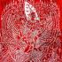 Red Cloth Flag Narai Garuda Wealth Money Rich Kalong Be2550 Thai Amulet #16474