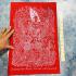 Red Cloth Flag Narai Garuda Wealth Money Rich Kalong Be2550 Thai Amulet #16474