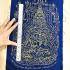 Flag Cloth Kalong Blue Be2550 Lersri Tiger Protection Guardian Thai Amulet 16475