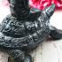 Large 9cm Bronze Statue Meditation Ride Turtle Lp Liew Be2543 Thai Amulet #16482
