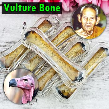 Takrut Vulture Lucky Windfall Magic Yant Protection money Nong Thai Amulet 16484