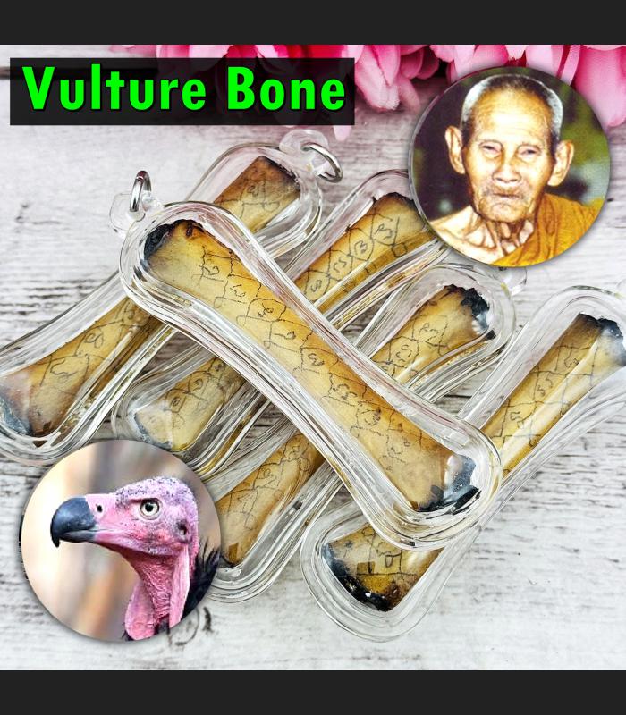 Takrut Vulture Lucky Windfall Magic Yant Protection money Nong Thai Amulet 16484