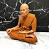 Lifelike Wax Fine Art Monk Statue Lp Moon Watbanjan Meditation Thai Amulet 16487