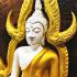 Large Buddha Fiberglass Statue Peaceful Deity Chinnaraj 30cm Thai Amulet #16492
