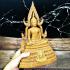 Buddha Statue Roof Tile Fiber Glass Chinnaraj Mass Chant 30cm Thai Amulet #16493