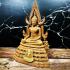 Buddha Statue Roof Tile Fiber Glass Chinnaraj Mass Chant 30cm Thai Amulet #16493