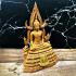 Buddha Statue Roof Tile Fiber Glass Chinnaraj Mass Chant 30cm Thai Amulet #16493