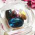 Mix 9pcs Naga Eye Leklai Magic Lucky Gem Stone Egg Oval Stupa Thai Amulet #16505