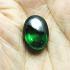 Naga Eye Leklai Lucky Stone Pendant Wealth Money Green Oval Thai Amulet #16509