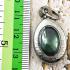 Naga Eye Leklai Lucky Stone Pendant Wealth Money Green Oval Thai Amulet #16509