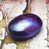 Naga Eye Leklai Lucky Stone Pendant Money Magic Purple Oval Thai Amulet 16514