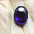 Naga Eye Leklai Lucky Stone Pendant Money Magic Purple Oval Thai Amulet 16514